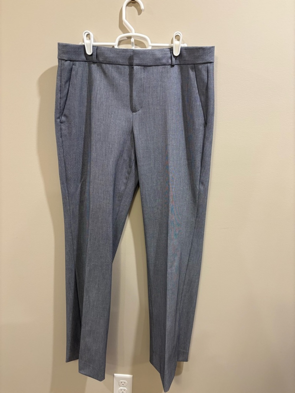 Banana Republic Logan Blue & White Pattern Trousers